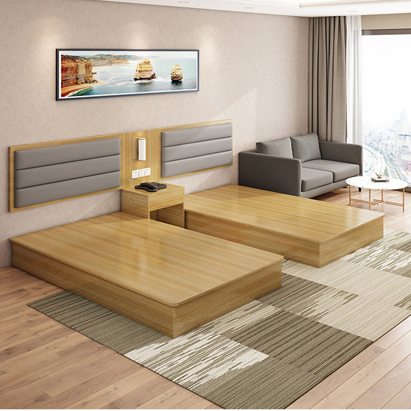 Hotel Furniture with full range of customised guest beds Standard room Rooms Bed Folk Apartment bed rental Single double beds