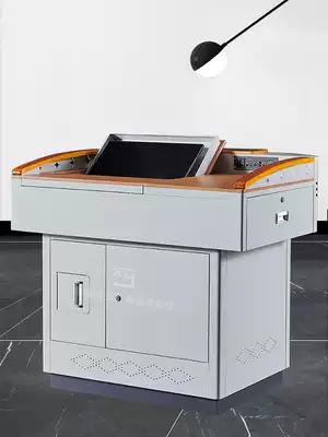 Multimedia podium Steel podium E-education central control multi-function school teacher teacher classroom podium table simple