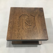 Solid wood handle for square glass door personalized wooden handle for wooden door custom-made Chinese engraving logo