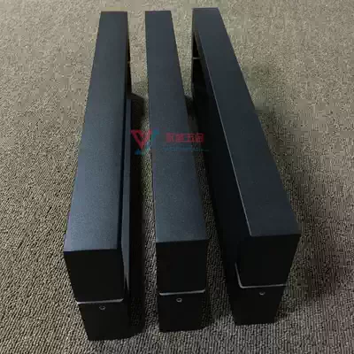 Simple square tube Bronze door handle Antique hotel stainless steel handle Modern wooden door Glass door handle Sand black