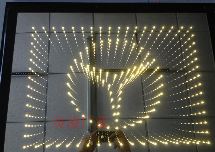 Thousand-Layer Mirror Material, Thousand-Layer Lettering, Plexiglass Mirror Surface, Acrylic Semi-Transparent Lens Panel, Single Lens, Infinite Abyss Mirror