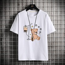 13 big children short sleeve T-shirt 15 junior high school students 16 years old casual top 12 teenagers summer popular Korean half sleeve