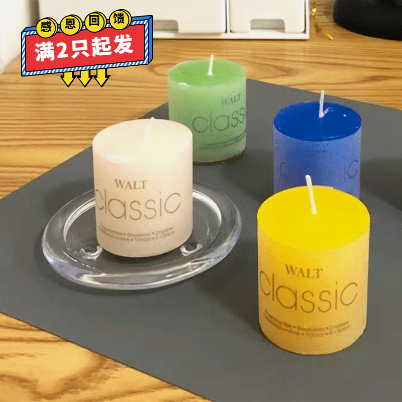 European-style small candle cylindrical insect repellent deodorization smokeless aromatherapy candle home romantic birthday confession layout room