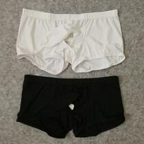 Mens boxer underwear elephant nose JJ set egg bullets separate ice silk fabric low waist small flat corner