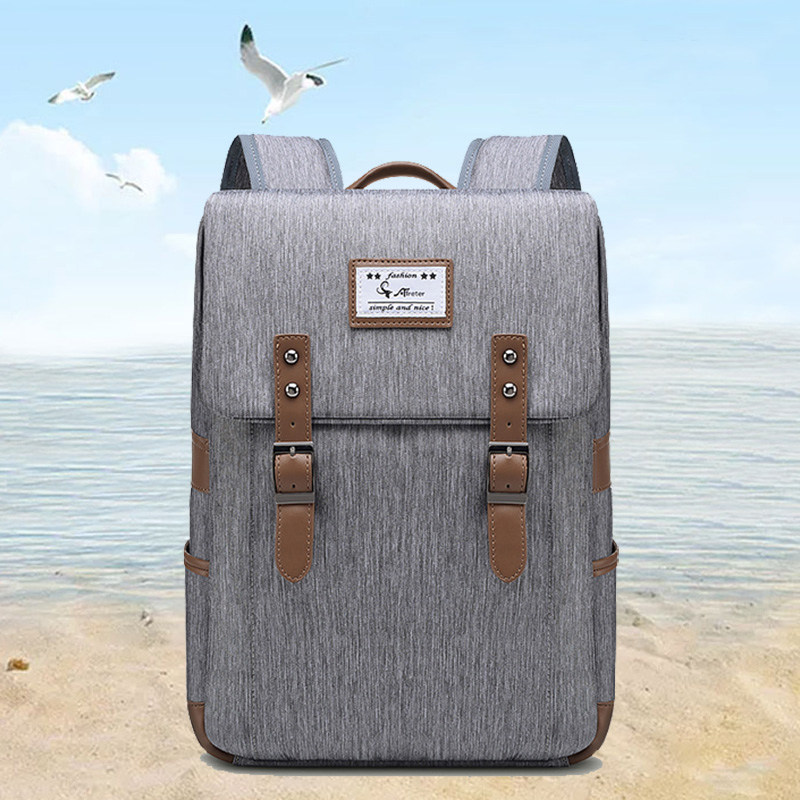 Double Shoulder Bag Men's Large Capacity Travel Bag Casual Scapegoat Fashion Trends Ins Wind Port Wind Early High School High School Students Bag