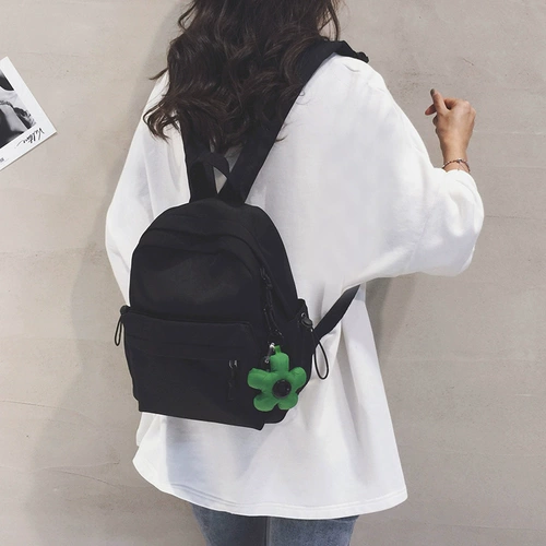 Черный маленький рюкзак, небольшая сумка через плечо, ранец