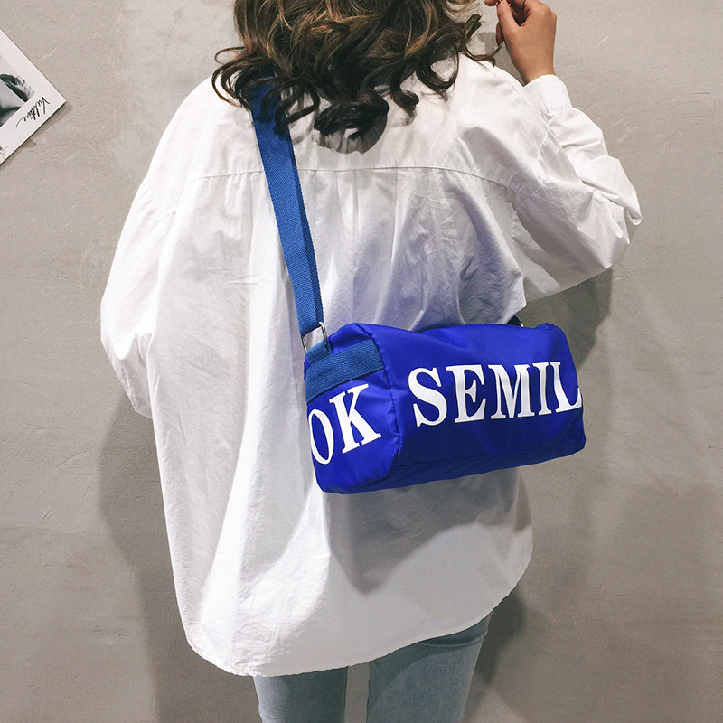 Original Dormitory Big Bag Women's Bag New 2021 Travel Large Capacity Cloth Bag for Han Edition 100 Lap Girl Single Shoulder Oblique Satchel Bag