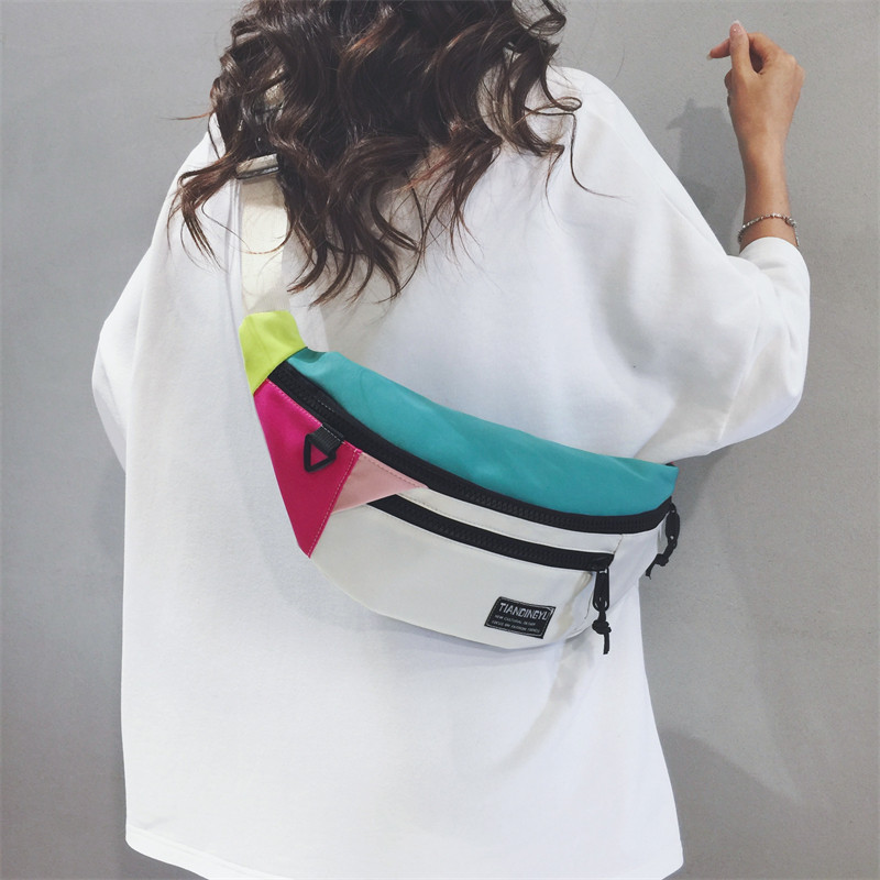 Linglan three-color Korean version of popular pornographic couple breast bag