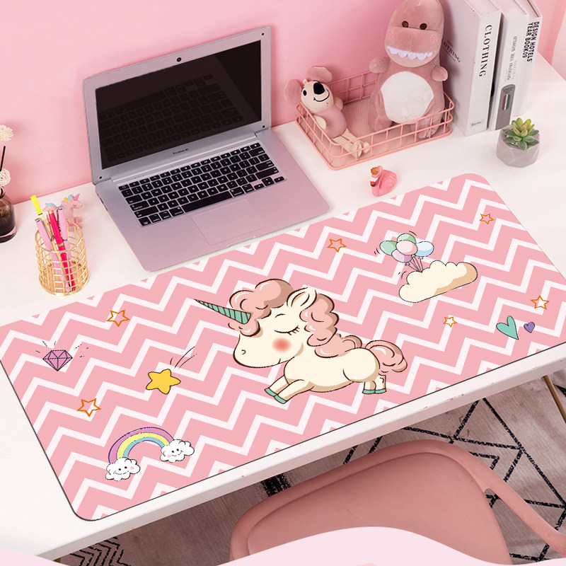 Super cute girl office mouse pad nis creative cartoon ventilation learning home desk mat personalized customization