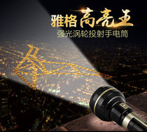 Yage YG-3731 flashlight handheld lamp Black King Kong high brightness high power long range strong and weak gears 1W