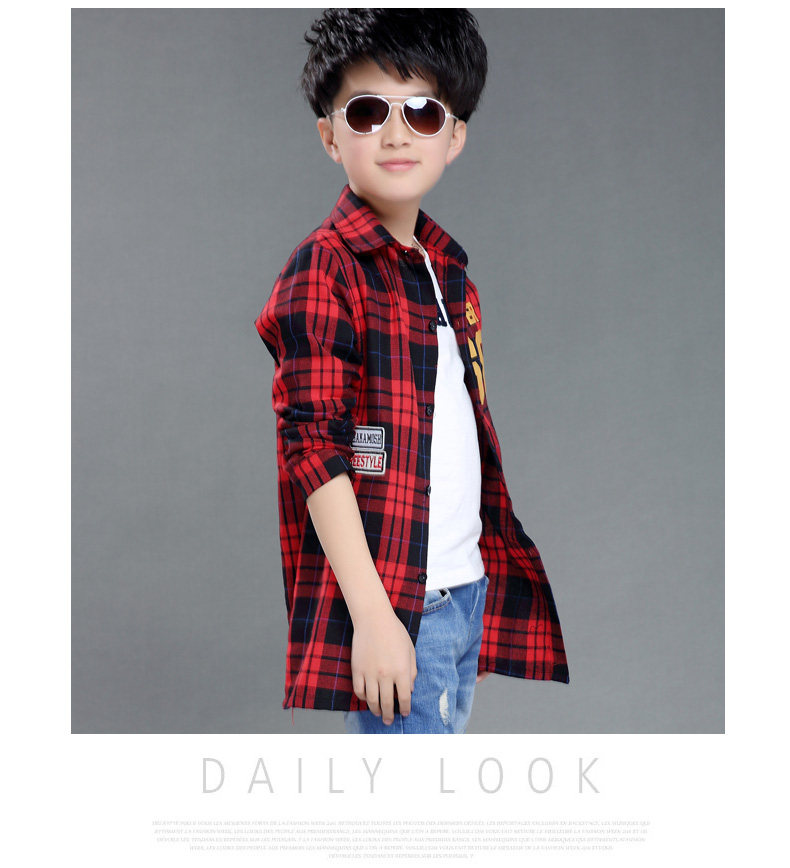 Chemise garcon à manche longue - Ref 2077096 Image 31