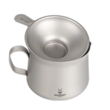 Новый чистый титановый кунг -фу чайные набор для ярмарочной чашки для чая может быть оснащено фильтром для сепаратора чая дома портативный чайный пивоваренный