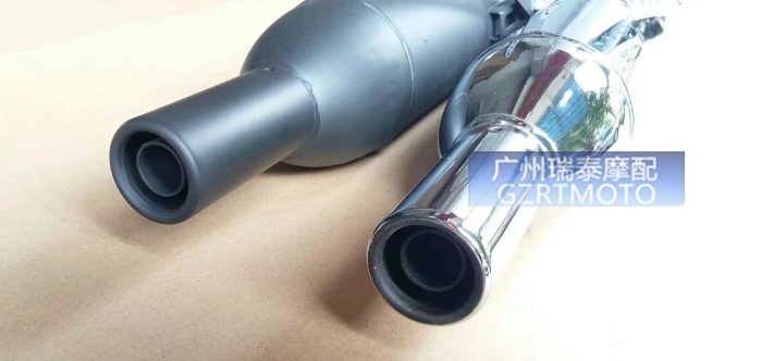 Phần đuôi xe máy sửa đổi ống xả retro phần ngư lôi Phần miệng cá phần phía sau CG125GN125 Ranger sửa đổi - Ống xả xe máy pô xe wave 110 zin
