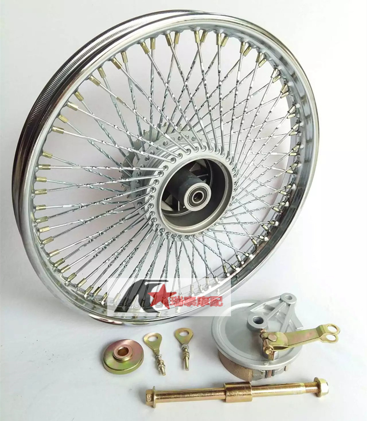 Retro sửa đổi CG125 bánh xe trung tâm bánh xe mã hóa dải phía trước đĩa phía sau trống bánh xe lưới phụ kiện - Vành xe máy vành xe dream chính hãng