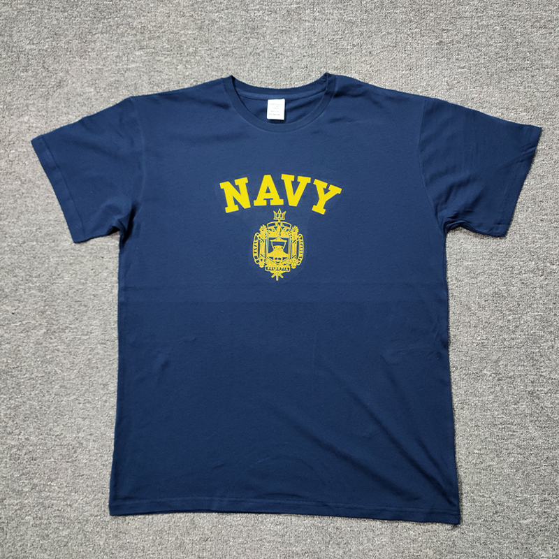 Summer Pure Cotton American Naval Academy Vintage Short-Sleeved Navy Outdoor T-Shirt