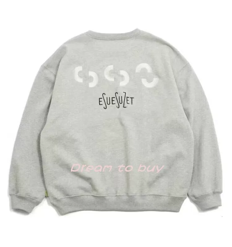 BEAMS SSZ 552 Crew NECK SWEAT вышивка букв мужчин и женщин, свитер с круглым вырезом, базовые рубашки