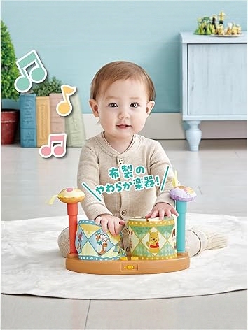 2 Weeks for Delivery - Direct Shipment from Japan Winnie the Pooh Baby Products Soothing Toy Music Drum