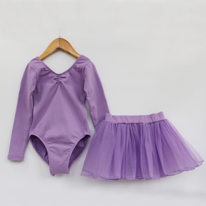 Children's dance clothing summer short-sleeved ballet skirt girls long-sleeved training clothes children's examination princess costumes