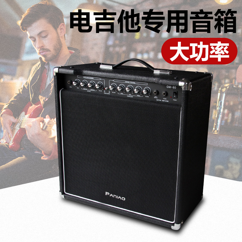 Panio electric guitar speaker Acoustic distortion electric box piano Folk acoustic guitar portable outdoor playing and singing Professional audio