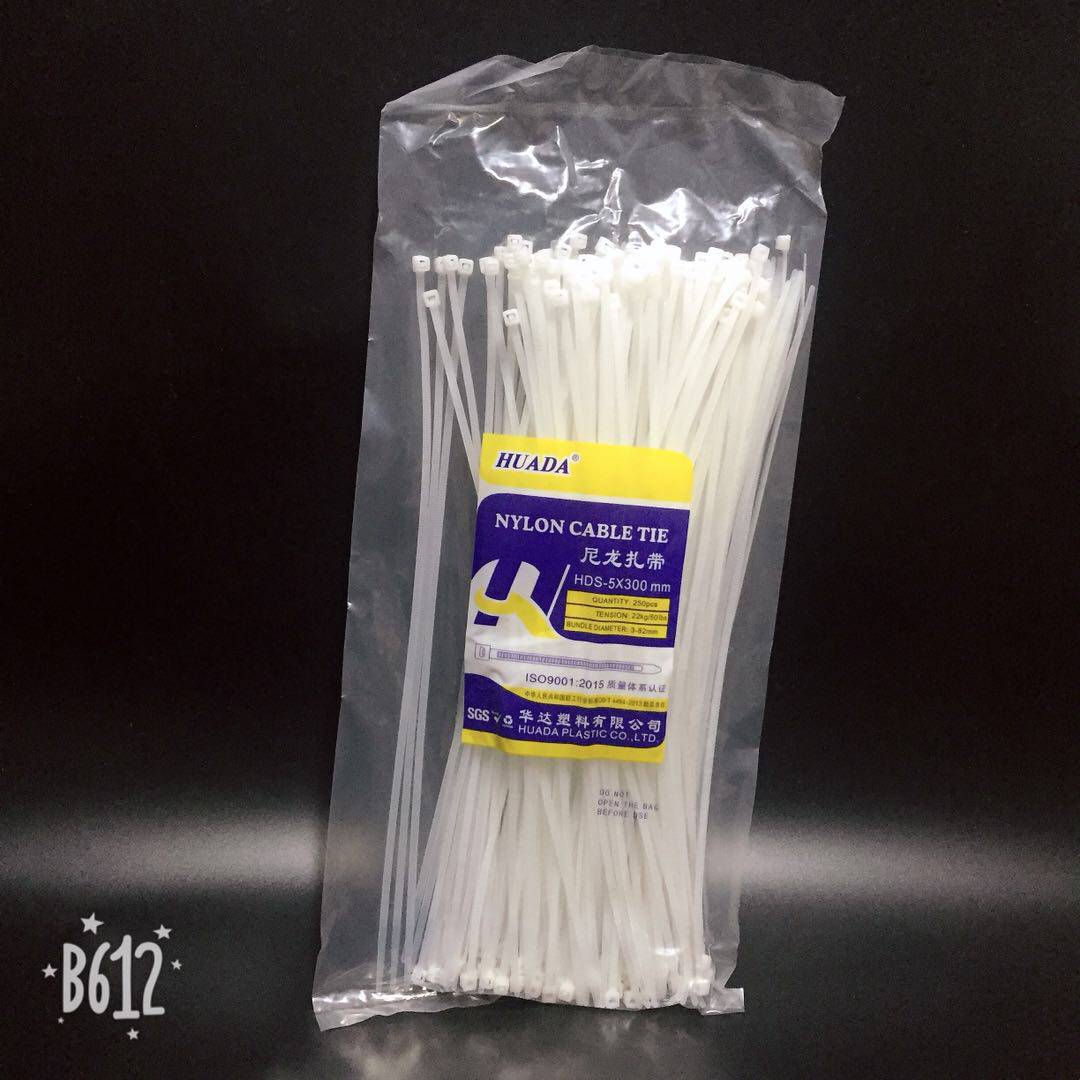 Huada Plastic Premium Nylon Tie 5 * 300175 strips of white plastic self-locking tie-Taobao