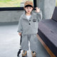 Boys' Houndstooth Suit Spring Outfit 2026 New Korean Style Cool Children's Clothing for Boys Spring and Autumn Two-Piece Trendy Set