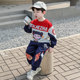 Nezha Clothes Boys Suit Spring & Fall 2025 New Baby Kidsren's Clothing Fashionable Trendy Sweatshirt Two-Piece Set