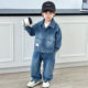 Boys' Denim Suit Spring Outfit 2026 New Cool and Stylish Children's Clothing Three-Piece Set Spring and Autumn Handsome Baby Clothes