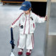 Boys' Spring and Autumn Sports Suit 2025 New Style Cool Children's Stand-Collar Jacket Little Boy's Spring Casual Clothing