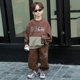 Boys' Sports Suit Spring Outfit Stylish 2025 New Children's Boys Trendy Fashionable Sweatshirt Two-Piece Set