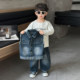Boys' Denim Suit Spring Outfit Stylish 2026 New Model Little Boy Spring Clothes Children's Shirt Vest Three-Piece Set