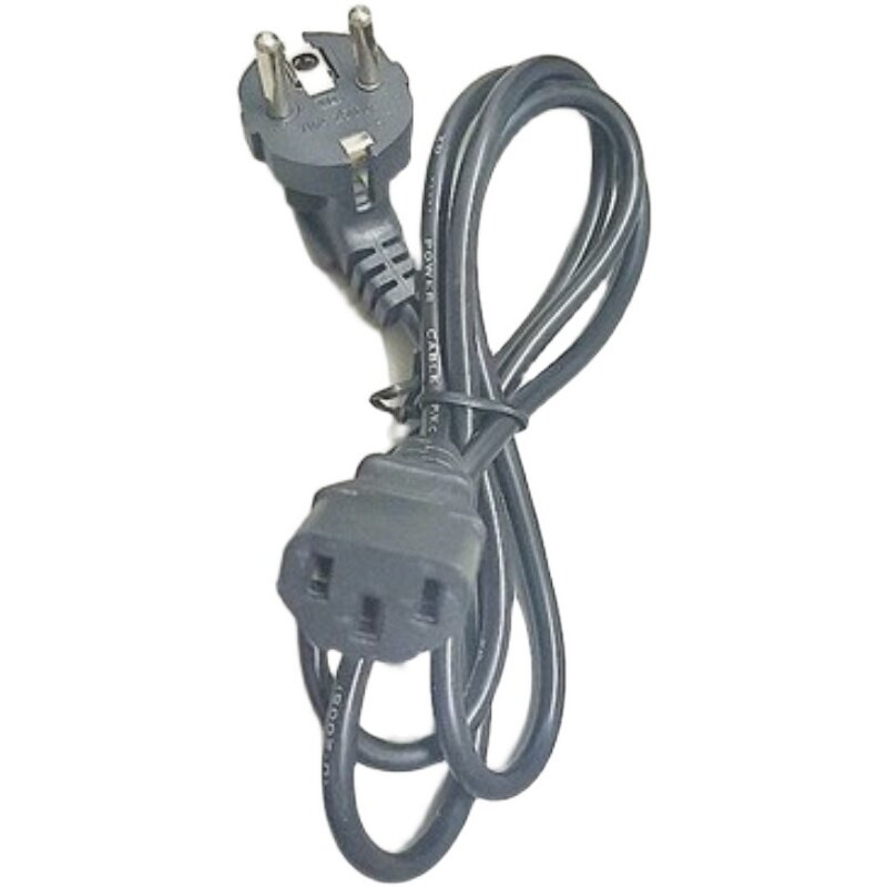 European standard power cord computer word power cord 3 core 0 5 square 1 meter three hole plug 10A 250V