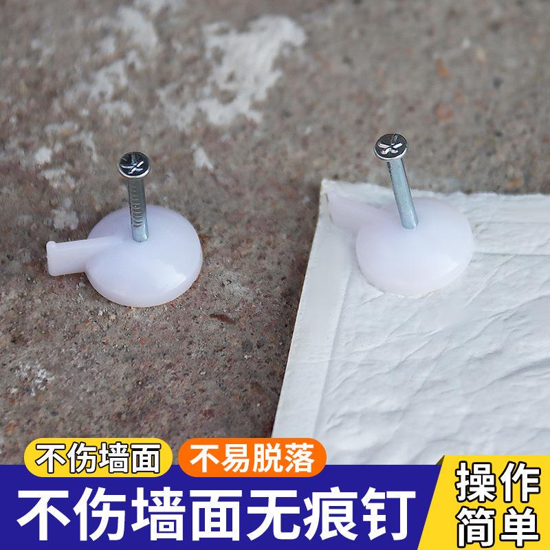 Steel Nails for Fixing Wallpaper, Door Curtains, Screens, Kt Boards, Advertising Cloth, Banners, and Photo Frames on Cement Walls Without Leaving Marks Steel Nails for Fixing Wallpaper, Door Curtains, Screens, Kt Boards, Advertising Cloth, Banners, and Photo Frames on Cement Walls Without Leaving Marks