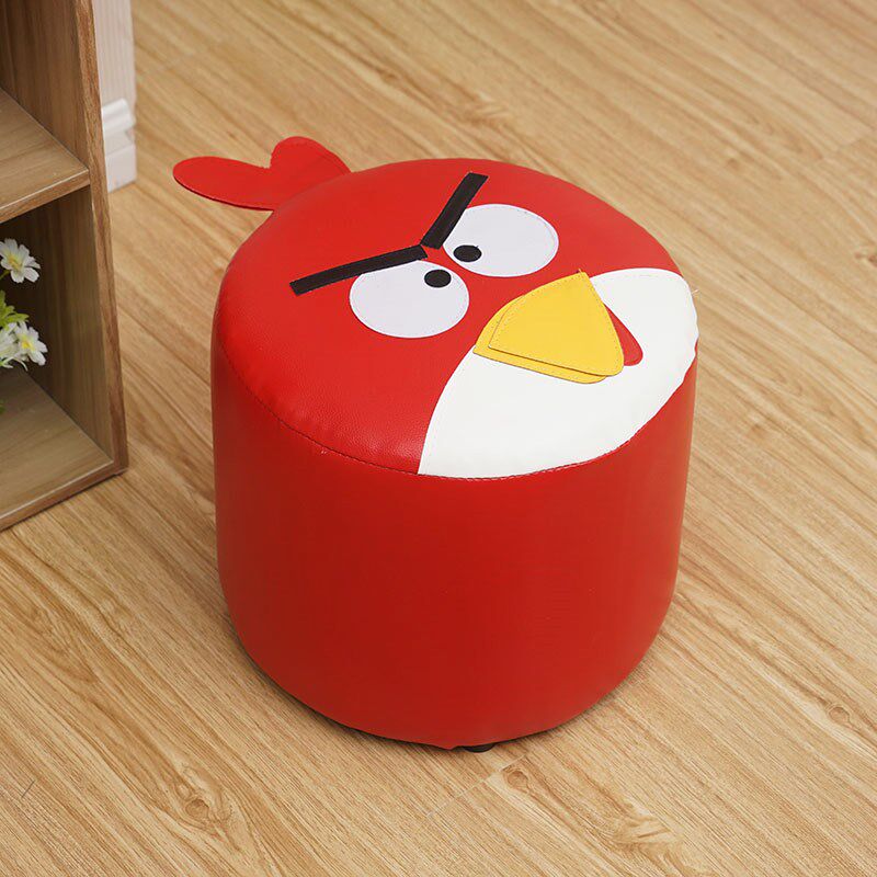 Wait for the foot on the bench cartoon styling soft sit small pippier cylindrical cortical small stool Dumbstool to do