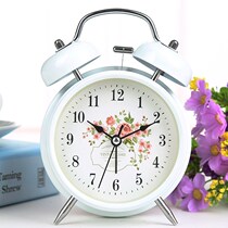 Small boys cute work home alarm clock students for childrens primary school students Korean pink European luminous