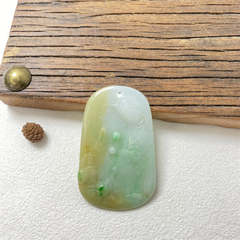 Pendant men's avalokitesvara bodhisattva blessing peace burmese jade