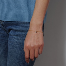 AnytimeAnytime14K gold bracelet fashion bag gold plus artificial pearl bracelet girl bracelet 1754