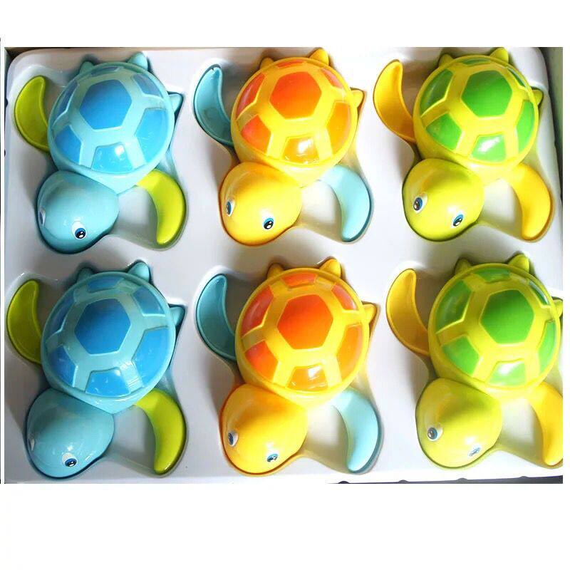 Female baby early education Bath water swimming turtle toy Chain small animal Children's clockwork toy