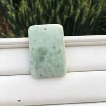 Natural Lantian jade full of green green full green safe and sound brand Shaanxi Xian Lantian jade specialty with certificate live jade