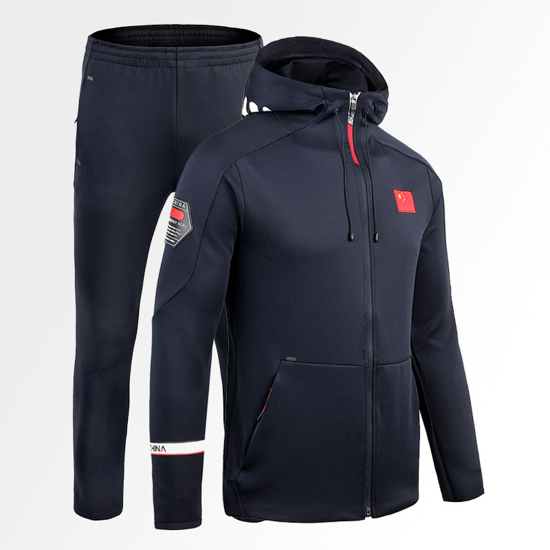 Chinese national team sports suit Spring and autumn martial arts scattered groups trained to wear track and field sports students to wear national clothes
