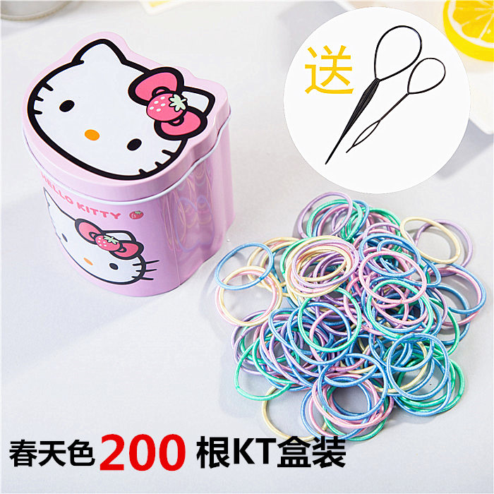 Trẻ em buộc một sợi dây cao su Tousheng nữ bé ban nhạc tóc phụ kiện tóc cho cô gái không làm tổn thương trẻ em phù hợp với tóc tóc sợi dây thừng màu da kẹp tóc em bé