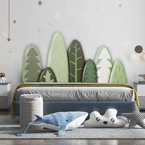 Anti-collision wall stickers soft bag childrens room soft bag wall circumference childrens room backrest cartoon bedside backrest tatami self-adhesive