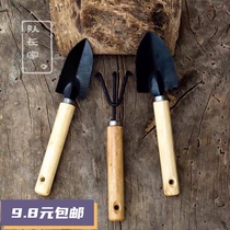  Captains mini succulent gardening shovel Small three-piece set of planting flowers and raising flowers Home garden gardening tools