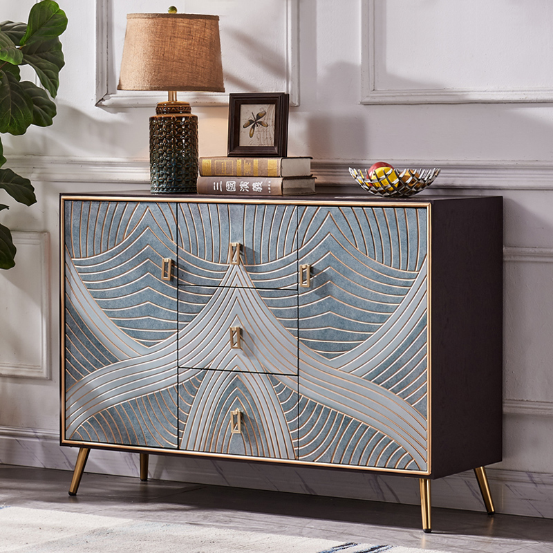 Xuan Guan Cabinet Stainless Steel Living Room Modern Partition Dining Cabinet Entrance Combination Light Extravagant Bucket Cabinet Containing Cabinet Large Storage Cabinet