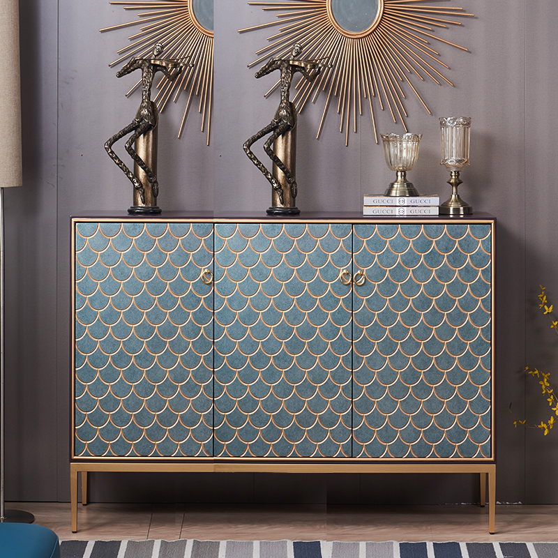 American Xuanguancabinet light and luxurious home Nordic shoe cabinet in door high-footed cabinet Narrow Living Room Cabinet Dining Cabinet Modern Entrance Cabinet