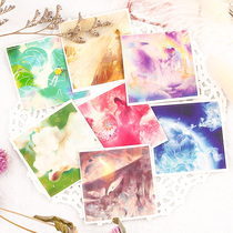 Original design Chiba x writing music fifth season Custom Ink color ink label sticker 4 5x4 5cm