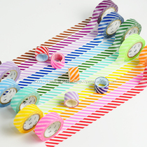 Japan imported MT washi tape MT01D239~250 new oblique stripes a total of 12 colors full color
