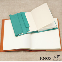 Japanese Knoxbrain x KALOS soft leather series cowhide fixed page notebook Handbook cover