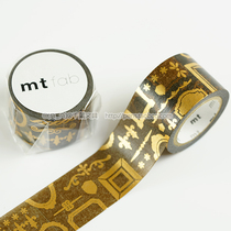 Japan imported washi tape mt fab foil extrusion series decorative frame line MTHK1P04 25mm×5m