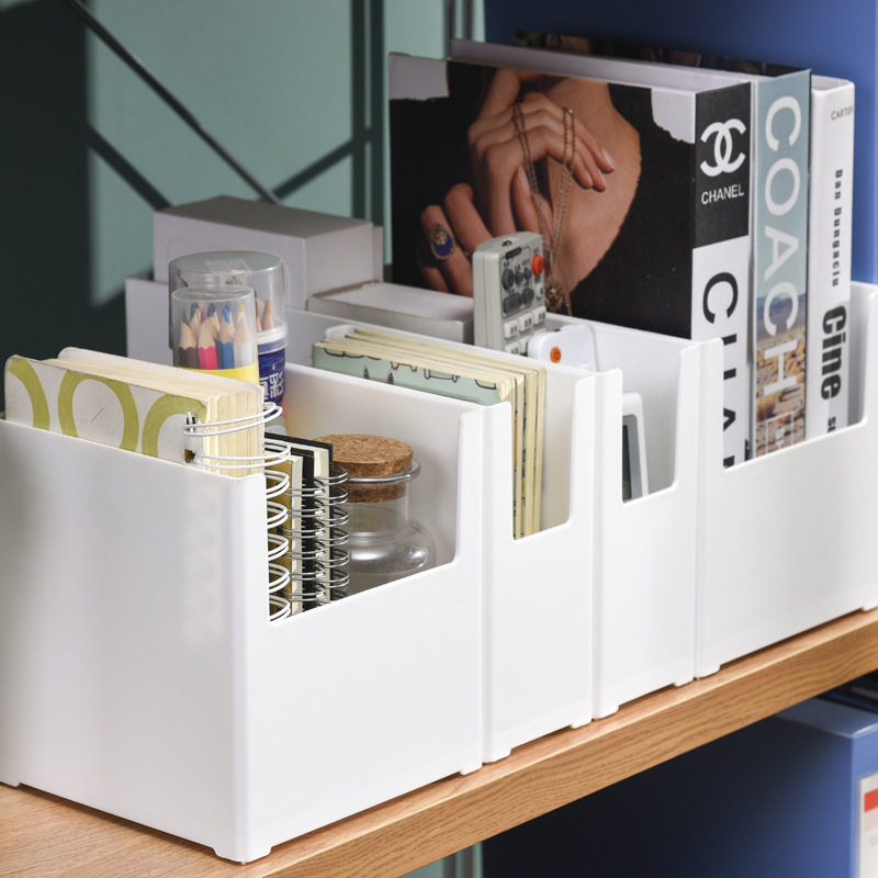 Japanese multifunctional storage box kitchen desktop sundries storage box can be superimposed plastic mask storage basket without cover