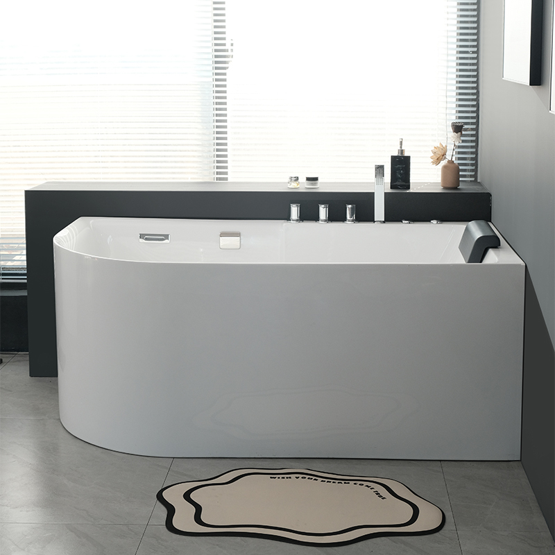 Acrylic Fan-Shaped Household Commercial Five-Piece Set Surfing Constant Temperature High-End Integrated Knife-Shaped Small Apartment Adult Bathtub